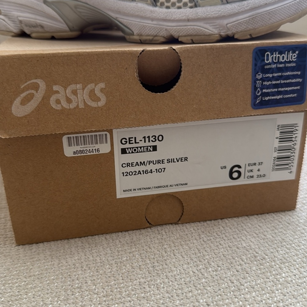 ASICS GEL-1130 in Cream/Pure Silver - Picture 6 of 6